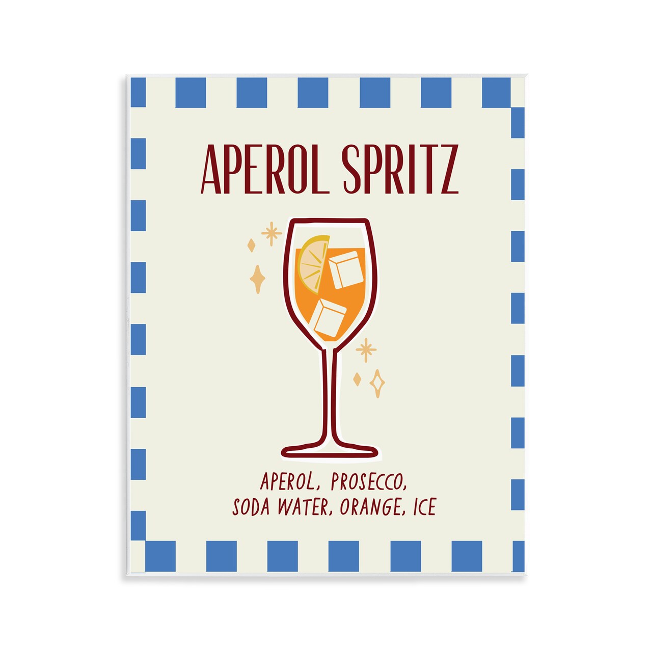 Stupell Industries Retro Fizzy Summer Cocktail Wall Plaque, design by Emily Dumas